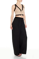 Drawstring Wide-Leg Pants