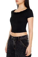 Cowl Cropped Tee