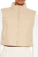 Quilted Cropped Puffer Vest