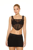 Lace Corset Crop Top