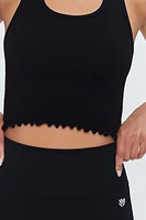 Active Seamless Lettuce-Edge Crop Top