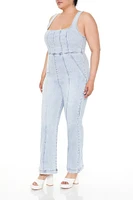 Plus Denim Tank Jumpsuit