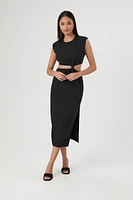 Sleeveless Cutout Midi Dress