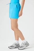 Nylon Toggle Drawstring Mini Skirt