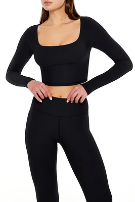 Active Square-Neck Crop Top