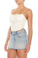 Crochet Bustier Cropped Cami