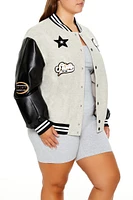 Plus Miss Trouble Letterman Jacket