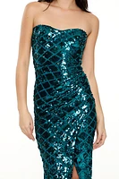 Sequin Sweetheart Maxi Dress