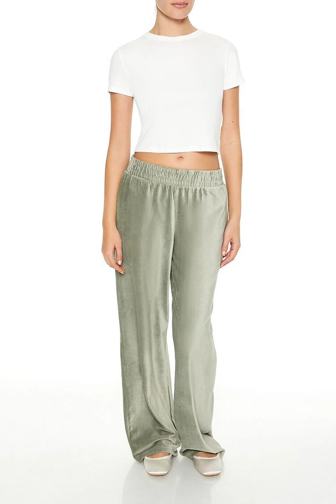 Corduroy High-Rise Wide-Leg Pants