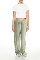Corduroy High-Rise Wide-Leg Pants
