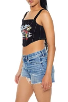 Hot Rod Corset Crop Top