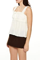 Crochet Flounce Tank Top