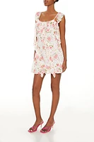 Ruffle Floral Mini Dress