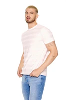 Textured Stripe Crew Tee