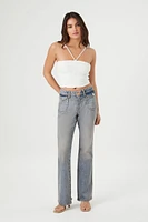 Stretch-Denim Bootcut Jeans