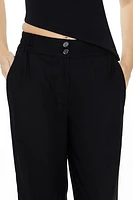 Mid-Rise Wide-Leg Pants