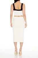 Crochet Crop Top & Midi Skirt Set
