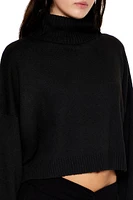 Turtleneck Drop-Sleeve Sweater