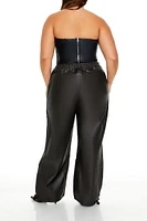 Plus Faux Leather Pants