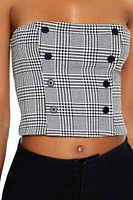 Glen Plaid Cropped Tube Top