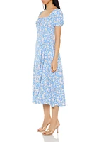 Floral Print Midi Dress