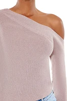 Ribbed Asymmetrical Sweater