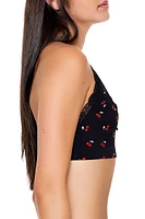 Seamless Cherry Print Bralette