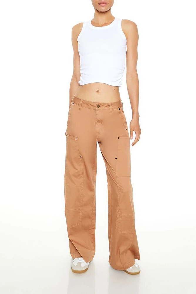 Mid-Rise Wide-Leg Pants