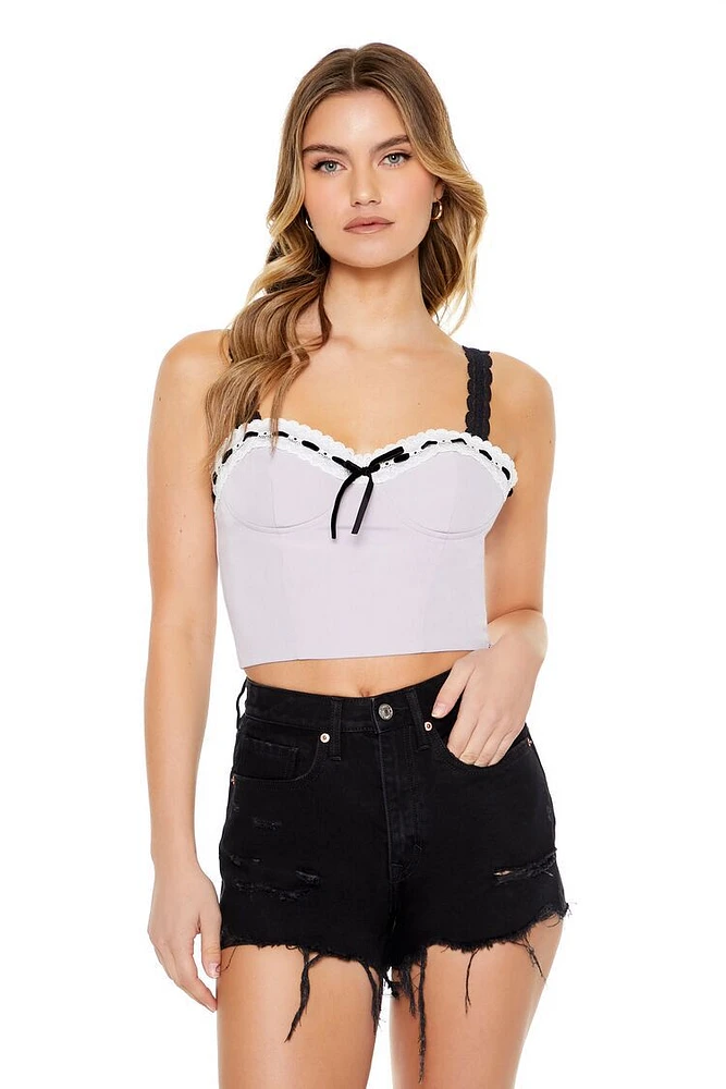 Sweetheart Bow Crop Top