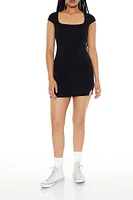 Bodycon Cap-Sleeve Mini Dress