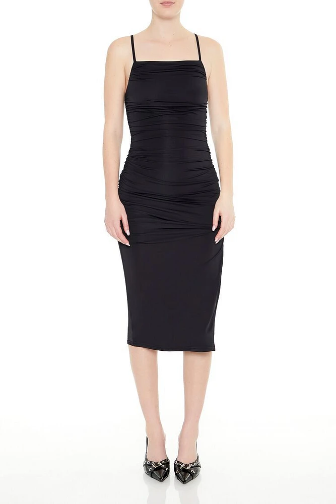 Ruched Cami Midi Dress