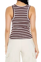 Striped Rib-Knit Tank Top