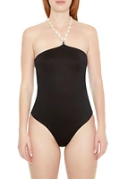 Contour Sculpt Faux Pearl Bodysuit