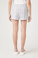 Striped High-Rise Shorts