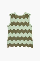 Girls Chevron Sweater-Knit Top (Kids)