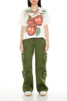 Farmers Market Apple Cropped Graphic Tee