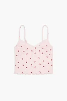 Lace-Trim Ladybug Pajama Cami