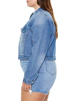 Plus Denim Trucker Jacket