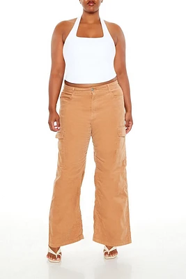 Plus Corduroy High-Rise Pants