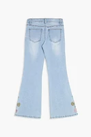 Girls Floral Embroidered Jeans (Kids)