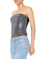 Cropped Rhinestone Tube Top