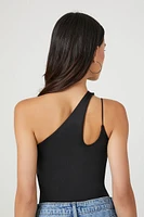 Cutout One-Shoulder Bodysuit