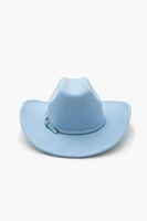 Dual Buckled-Trim Cowboy Hat