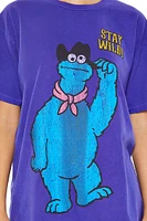 Oversized Cookie Monster Tee