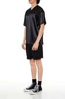 Mesh Drawstring Jersey Shorts