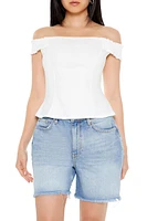 Off-the-Shoulder Poplin Top