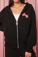 Hello Kitty Heart Zip-Up Hoodie