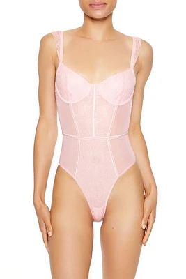 Mesh & Lace Lingerie Bodysuit