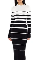 Striped Midi Sweater Dress