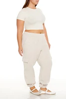 Plus Cargo Fleece Joggers